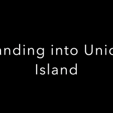 Landing into Union Island