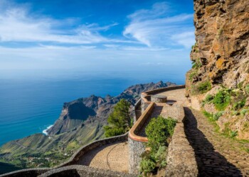 31414734 - la gomera island landscape. canary islands, spain.