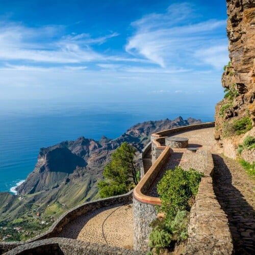31414734 - la gomera island landscape. canary islands, spain.
