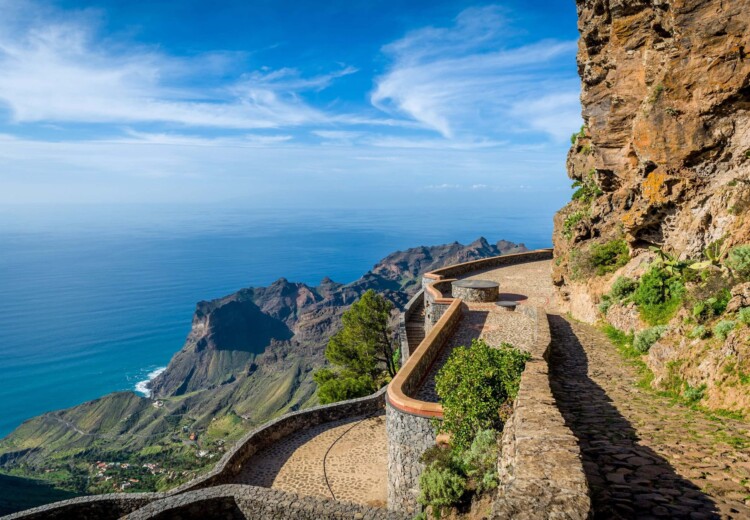 31414734 - la gomera island landscape. canary islands, spain.