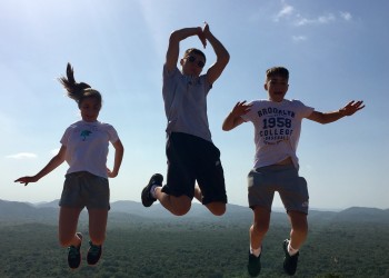 Jumping for Joy top of Sigiriya