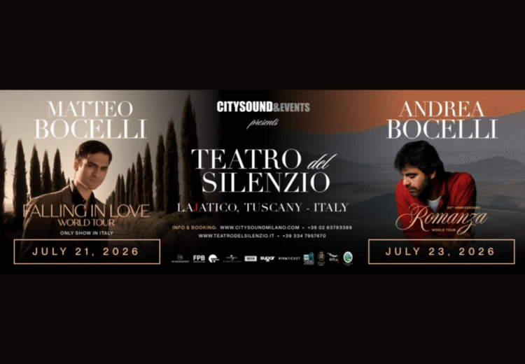 Andrea Bocelli 2026 Lajatico Tuscany Italy