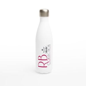 RB Collection White 17oz Stainless Steel Water Bottle
